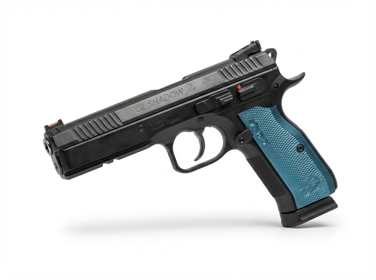 cz-shadow-2-9mm-pistol-left-angle.jpg CZ Shadow 2 steel frame IPSC pistol left angle
